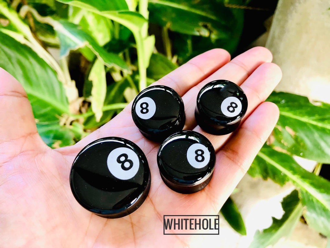 Plugs[black No.8]-plugs Custom/plugs Smoke/plugs Resin - Etsy
