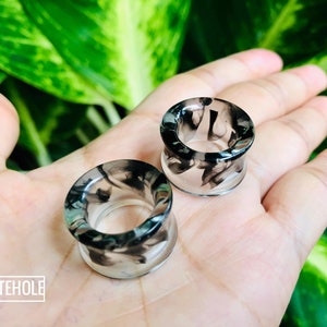 Plugs Tunnel[Smoke Black]-Plugs Custom/Plugs Smoke/Plugs Resin