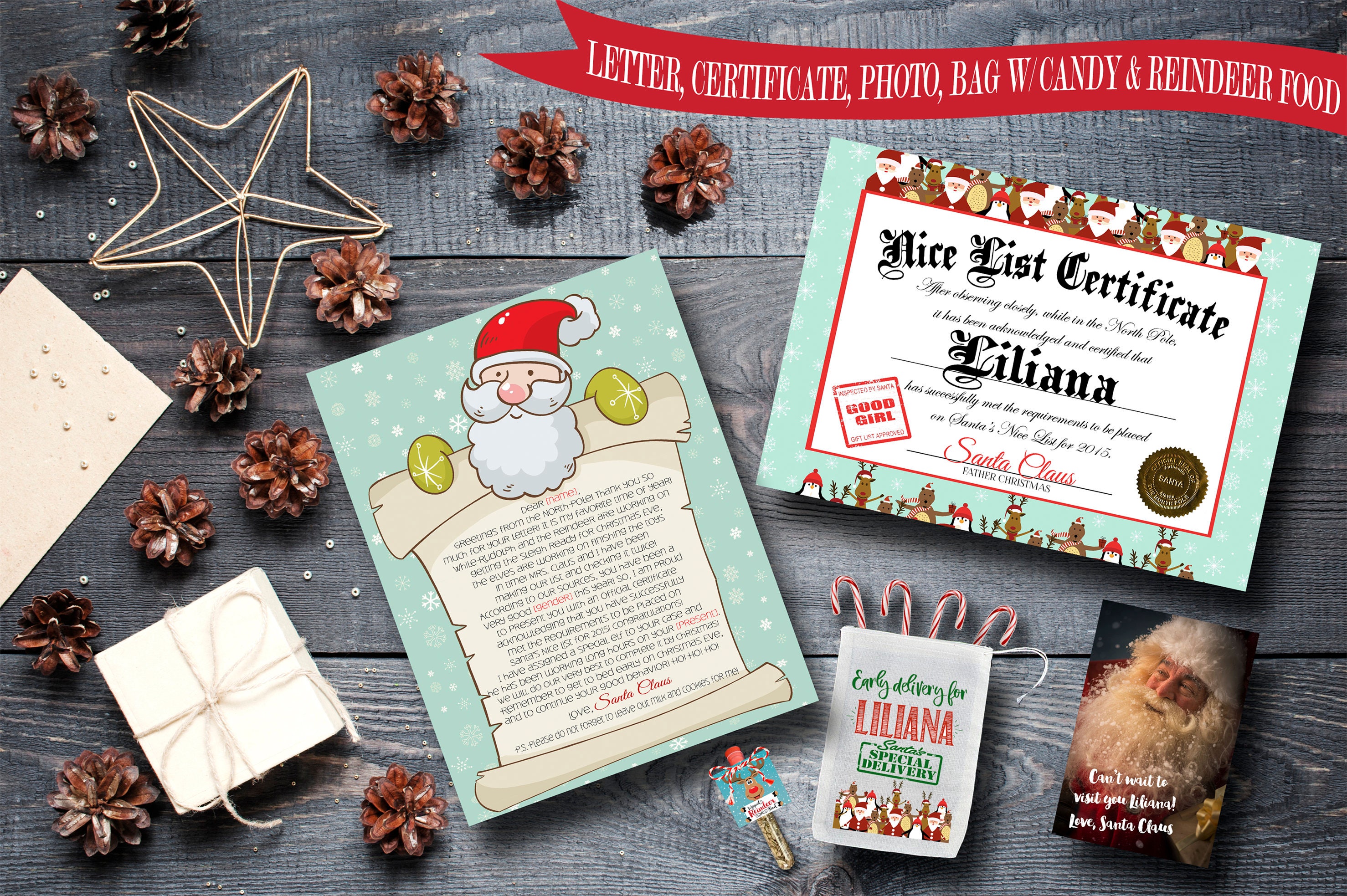 Christmas Package from Santa Claus Funky Letter from Santa Etsy