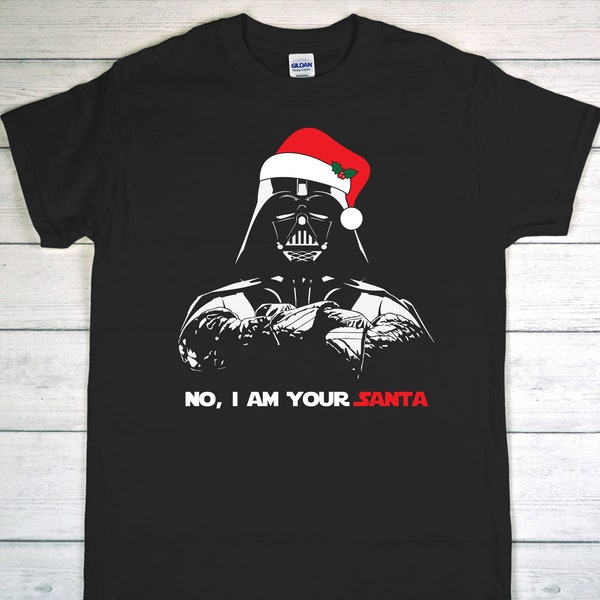 I am your Santa Star Wars Christmas Holiday T-Shirt for Sith Lords Disney Galaxy's Edge - BLACK