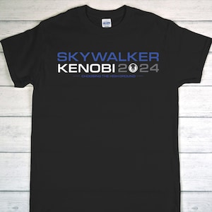 2024 Star Wars Skywalker Kenobi Election Political Rebel Alliance T-Shirt Disney Galaxy&#39;s Edge - BLACK