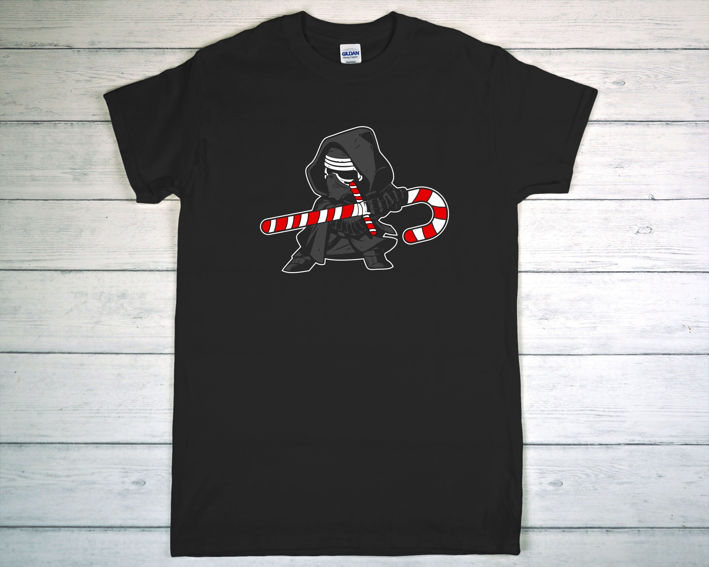 Discover Kylo Ren Candy Cane Star Wars Christmas Holiday T-Shirt