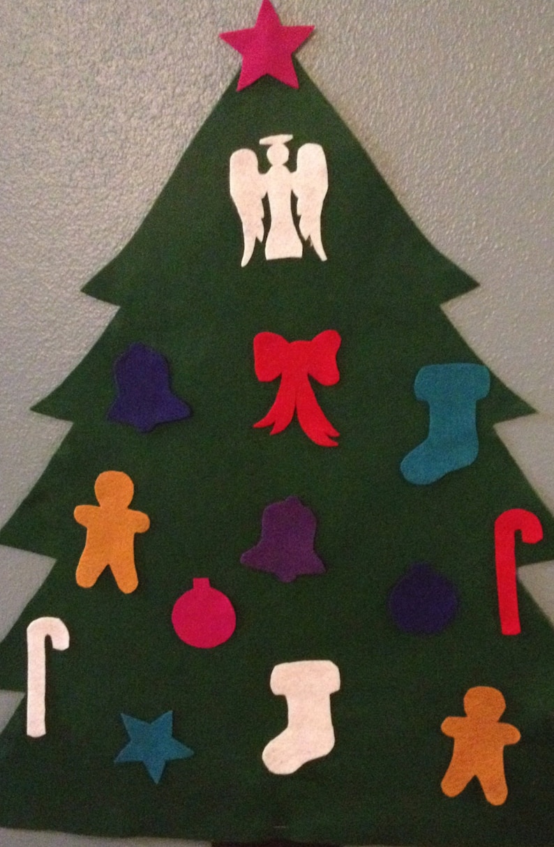 Felt christmas trees for toddlers decorating Etsy