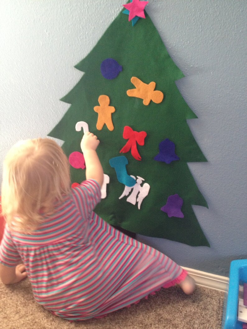 Felt christmas trees for toddlers decorating Etsy
