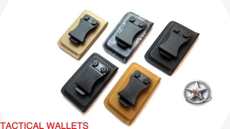 Kydex Edc Minimalist Operator Tactical Card Wallet With Money Clip - 