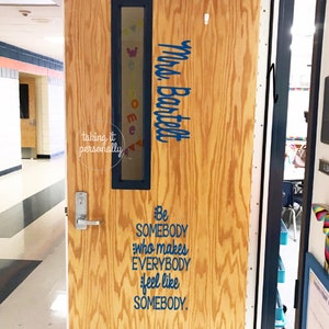 Classroom Door Design Teacher Name Today Is The Day Etsy