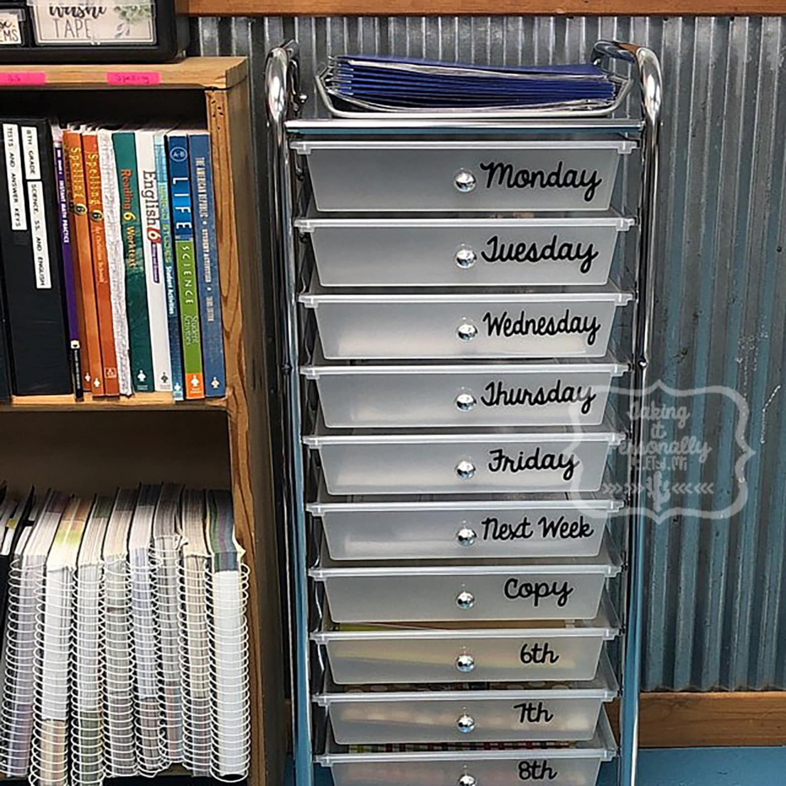 CUSTOM Rainbow Drawer Labels / Teacher Drawer Labels / Rainbow Etsy