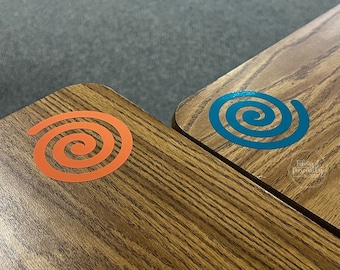 Tiras sensoriales relajantes en espiral para estudiantes