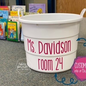 Lunch bin decal / lunch bin name / classroom lunches