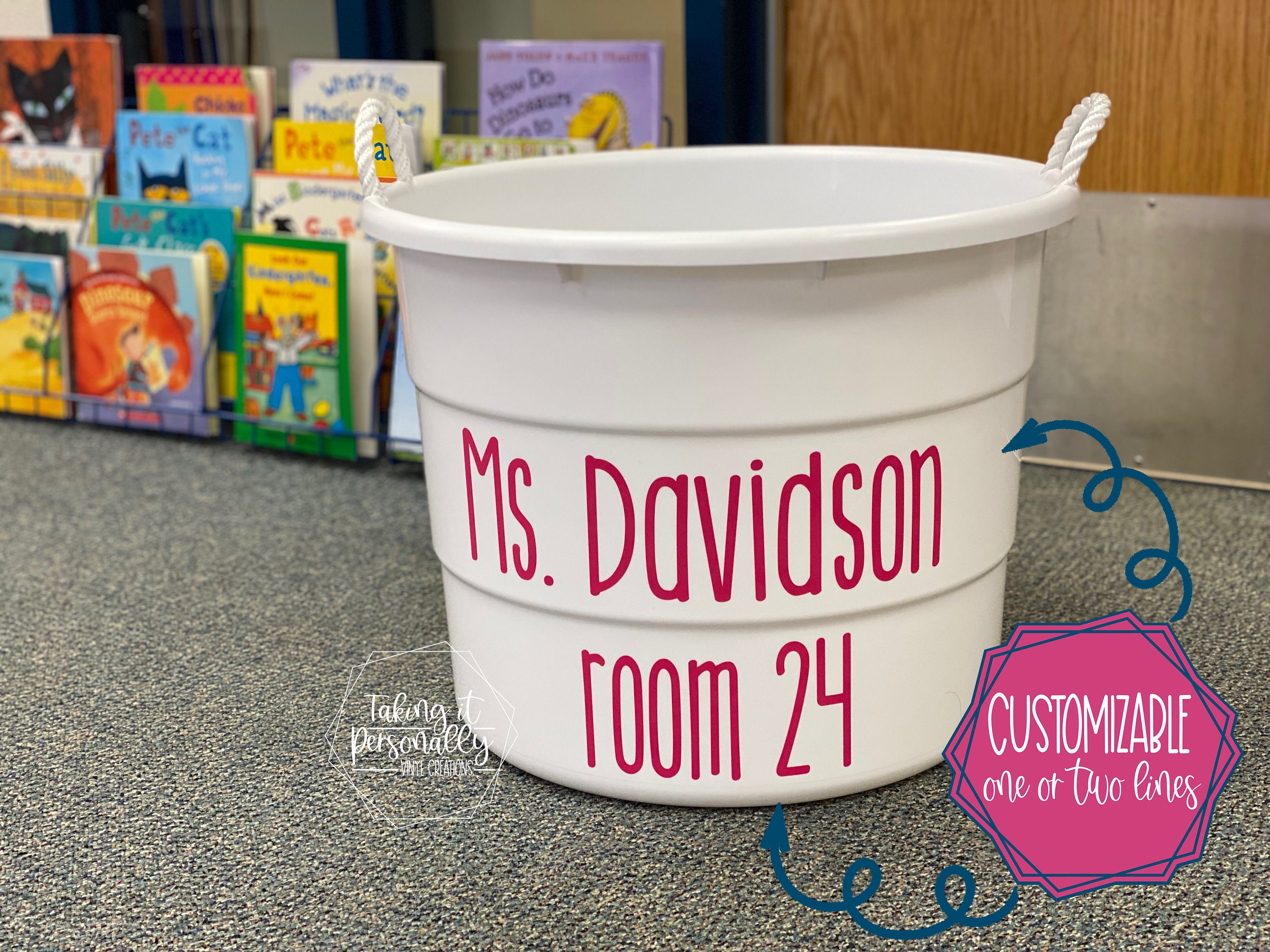 Lunch Bin Decal: Personalized Classroom Lunch Storage - Etsy