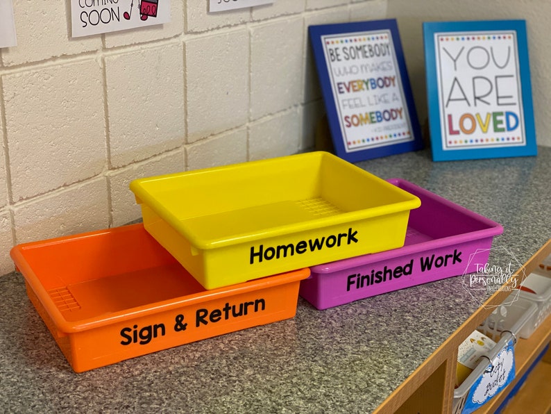 Customized Decals / Bin Labels Etsy