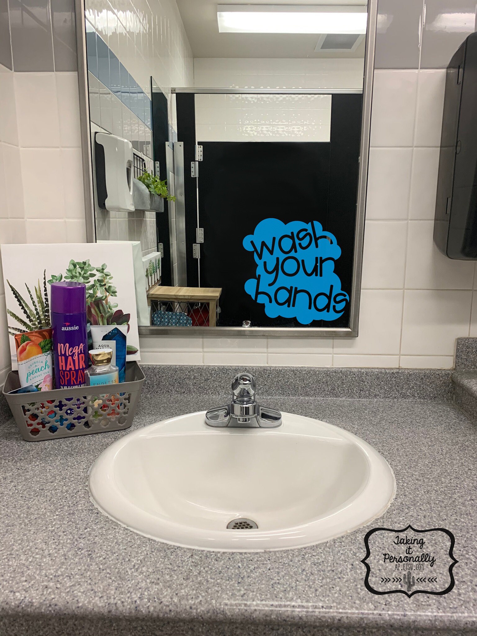 Selbstklebendes Schild 'Hände Waschen Bitte' – A4 Vinyl Aufkleber Für Hygiene & Sicherheit