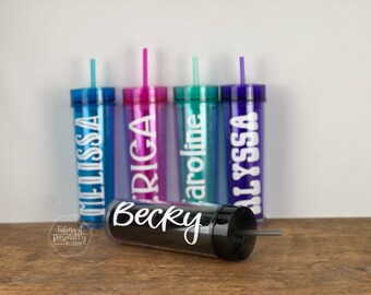 Personalized Tall Skinny Tumbler