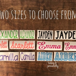 Personalized Name Decals: Durable Vinyl Stickers