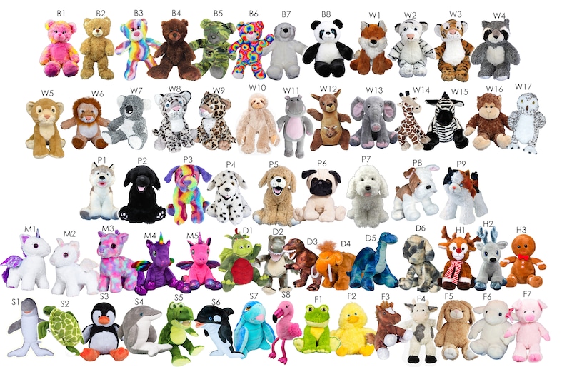 DIY Stuffyourownanimal Kid's Birthday Party Supply Kit set of 6