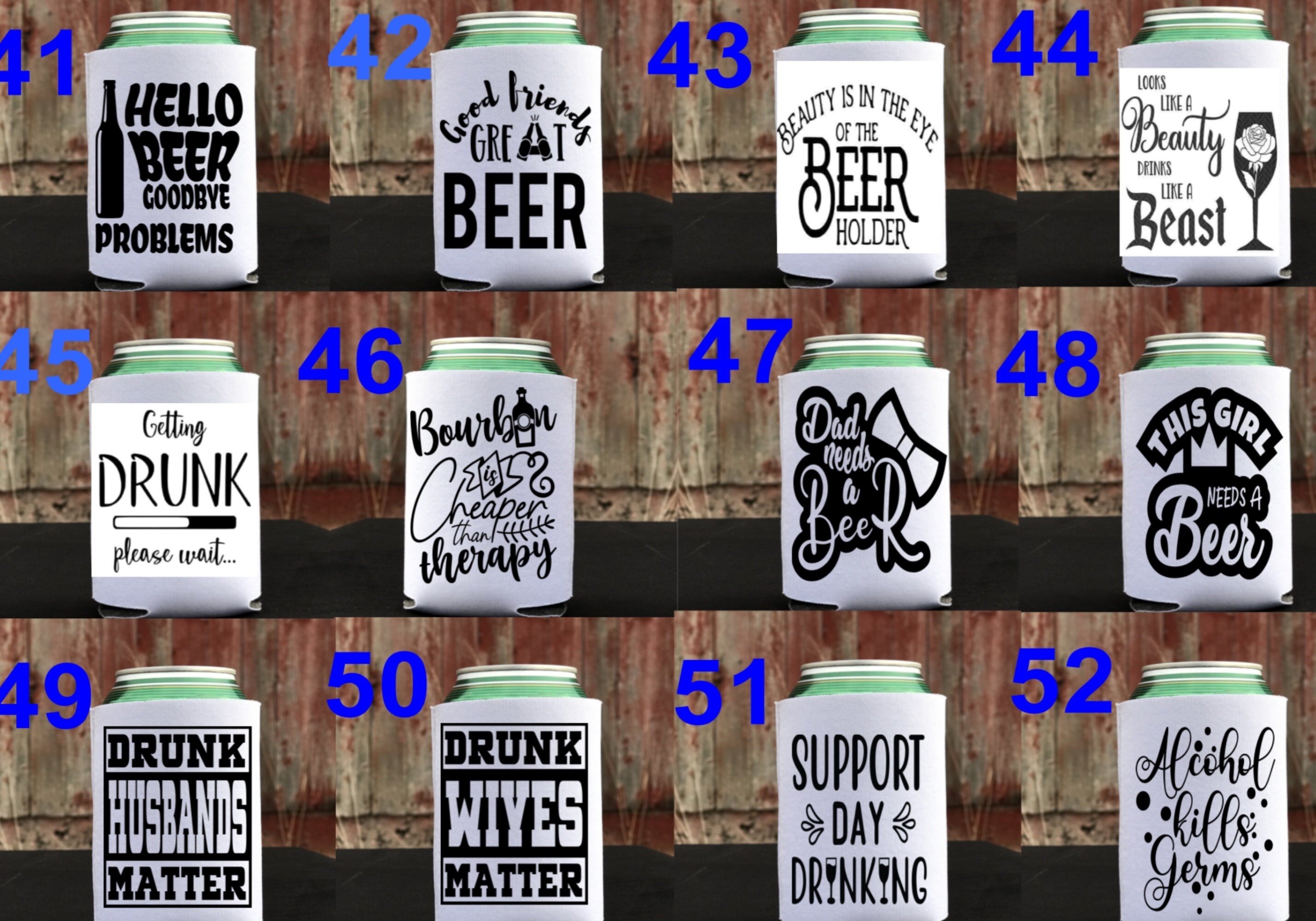 Alcohol Themed Gift Stubby Cooler Can Bottle Bourbon Beer Etsy Australia