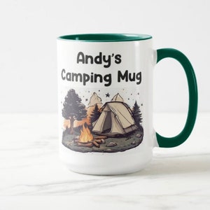 Personalised Camping Gift Camping Coffee Mug Gift for Camping Gifts Camp Camping Mug Personal Camp Mug image 8