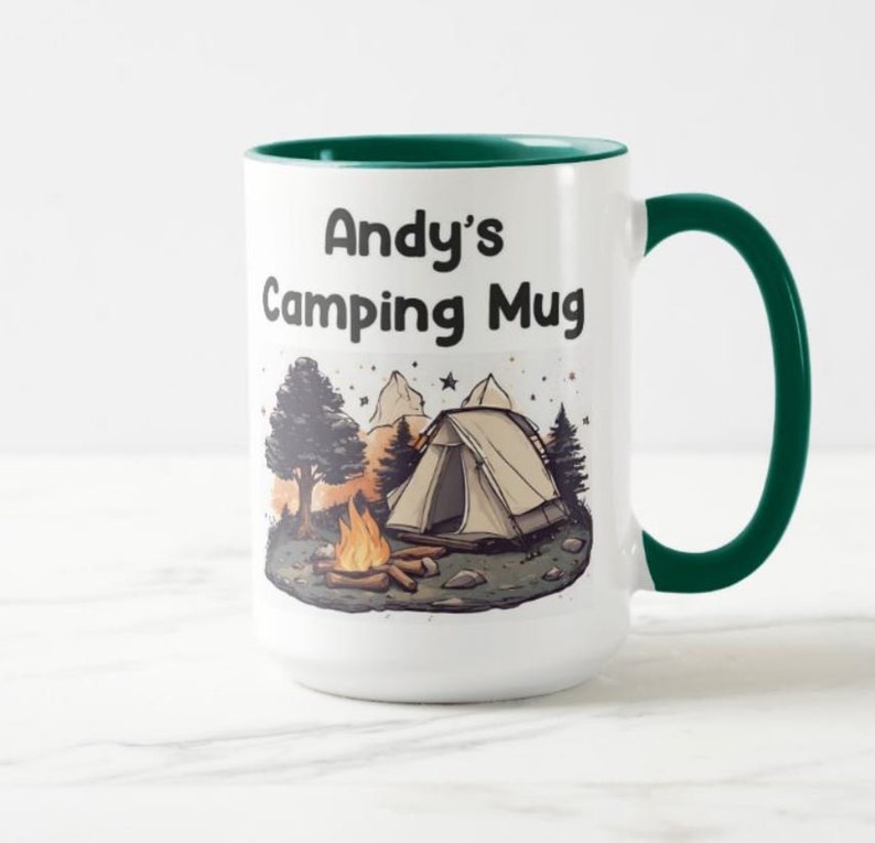 Personalised Camping Gift Camping Coffee Mug Gift for Camping Gifts Camp Camping Mug Personal Camp Mug image 8