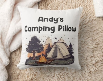 Personalised Camping Gift | Gift for Camping  |  Camp Pillow | Personal Camp Pillow | Family Camping Pillow | Camp Gifts