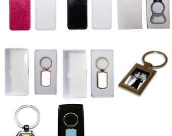 Personalised Keyring, Customized with picture, Keychain, Photo On Keyring, Key Ring with Giftbox