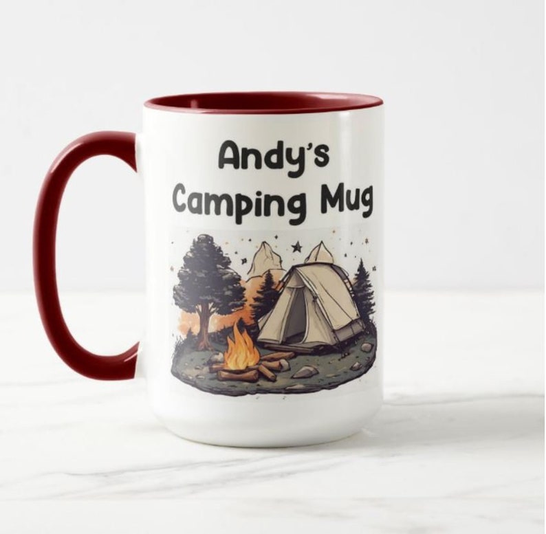 Personalised Camping Gift Camping Coffee Mug Gift for Camping Gifts Camp Camping Mug Personal Camp Mug image 10