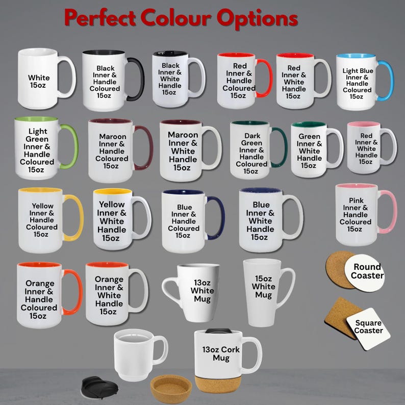 Personalised Mug ~ 15oz Size Large 'Jumbo'- Create Your Coffee Tea Mug with Text Photo Image Logo Artwork - Customised Gifts image 3