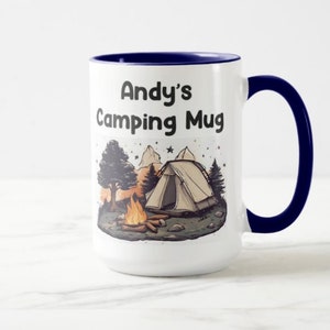 Personalised Camping Gift Camping Coffee Mug Gift for Camping Gifts Camp Camping Mug Personal Camp Mug image 9