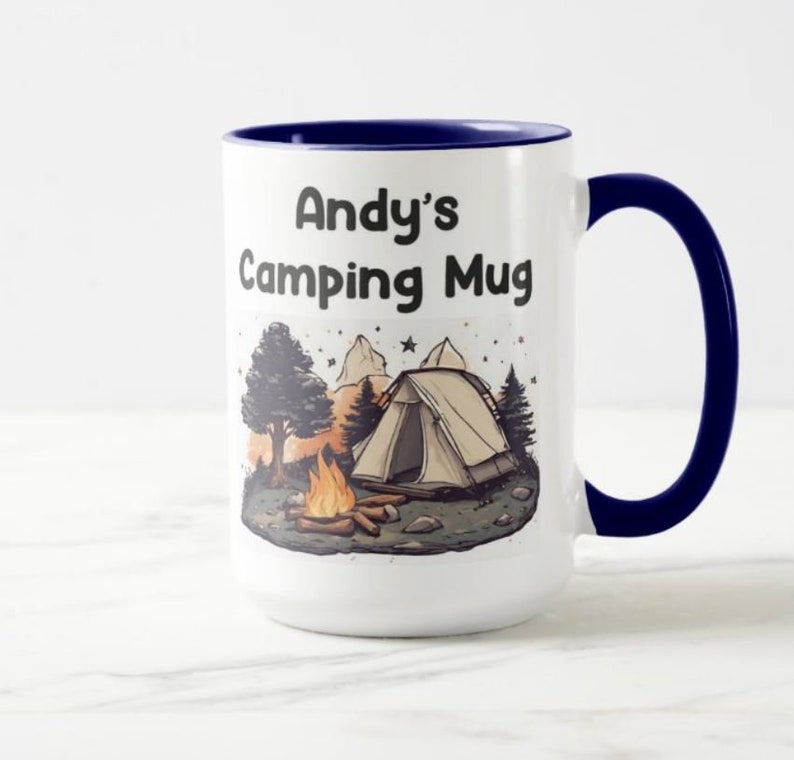 Personalised Camping Gift Camping Coffee Mug Gift for Camping Gifts Camp Camping Mug Personal Camp Mug image 9