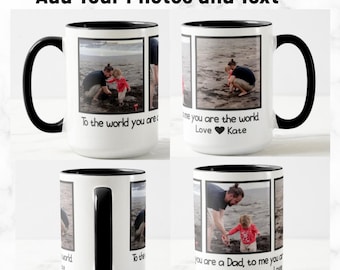Personalised Jumbo Mug for Dad | Large Funny Coffee Mug with Name | Birthday or Christmas | First Father's Day Present UK | Gift for Dad