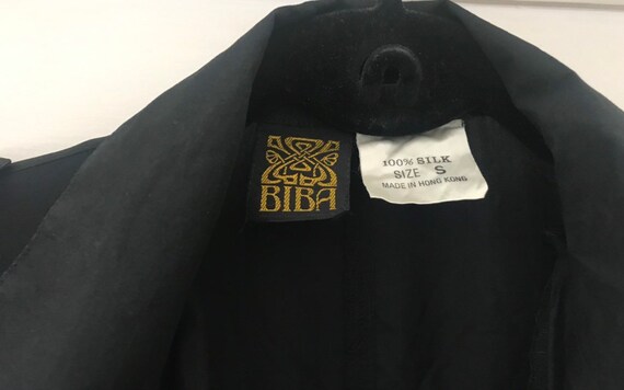 Vintage Biba black silk jumpsuit - image 2