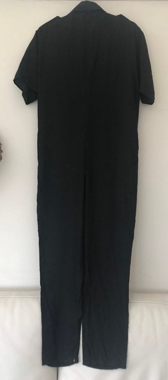 Vintage Biba black silk jumpsuit - image 5