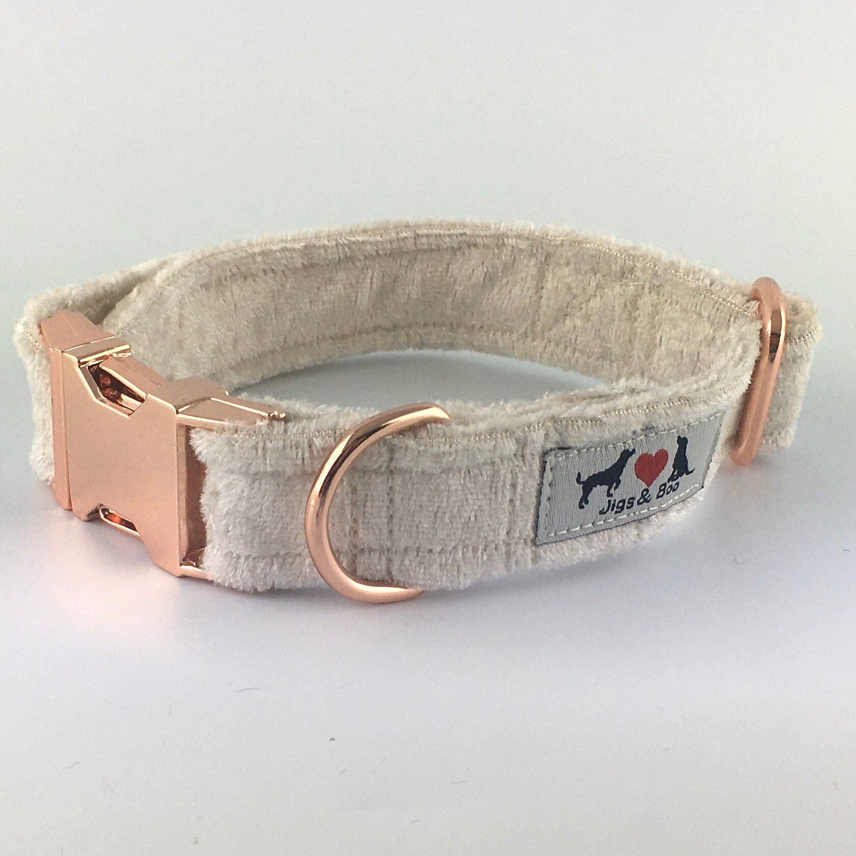 Luxury Oyster Velvet Dog Collar with choice of buckle type Etsy