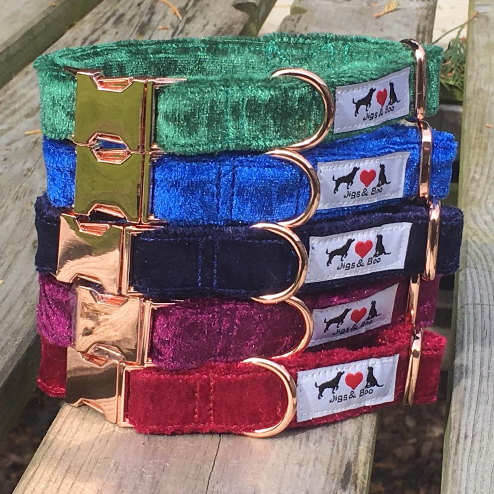 Luxury Midnight Blue Velvet Dog Collar with choice of buckle Etsy