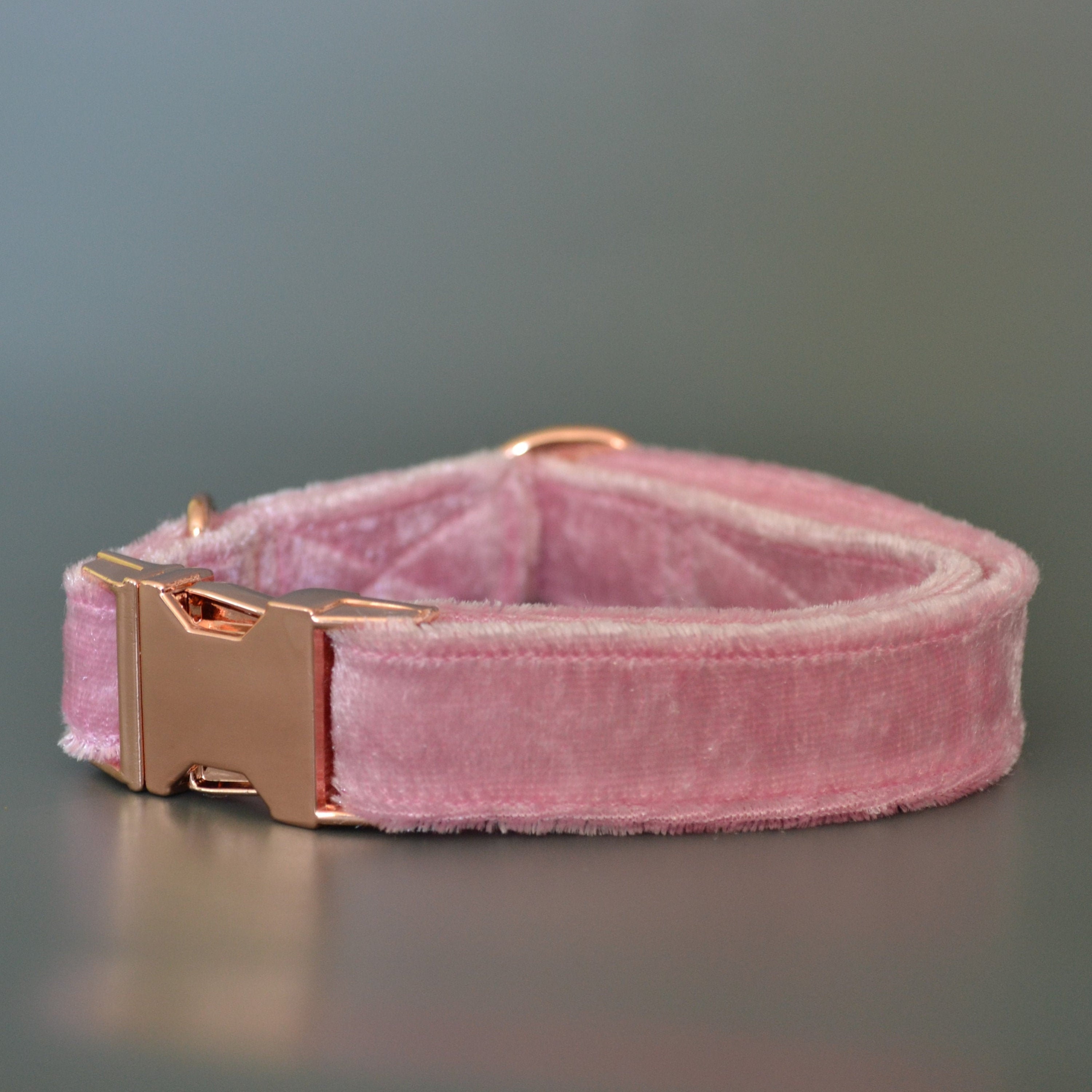 Luxury Baby Pink Velvet Dog Collar With Choice of Buckle Type Etsy