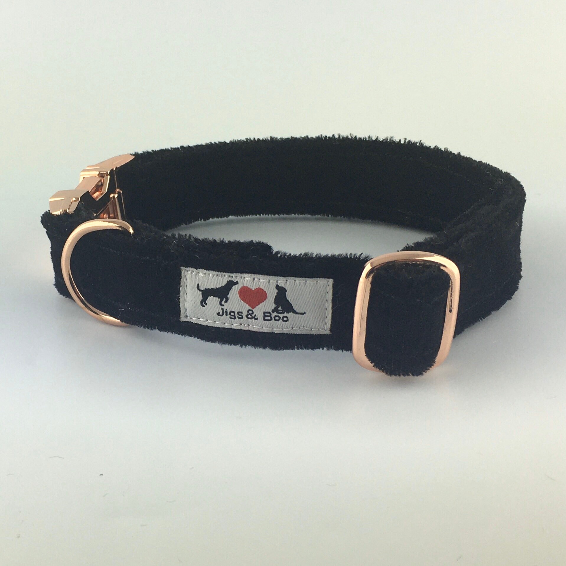 Luxury Black Velvet Dog Collar with choice of buckle type Etsy