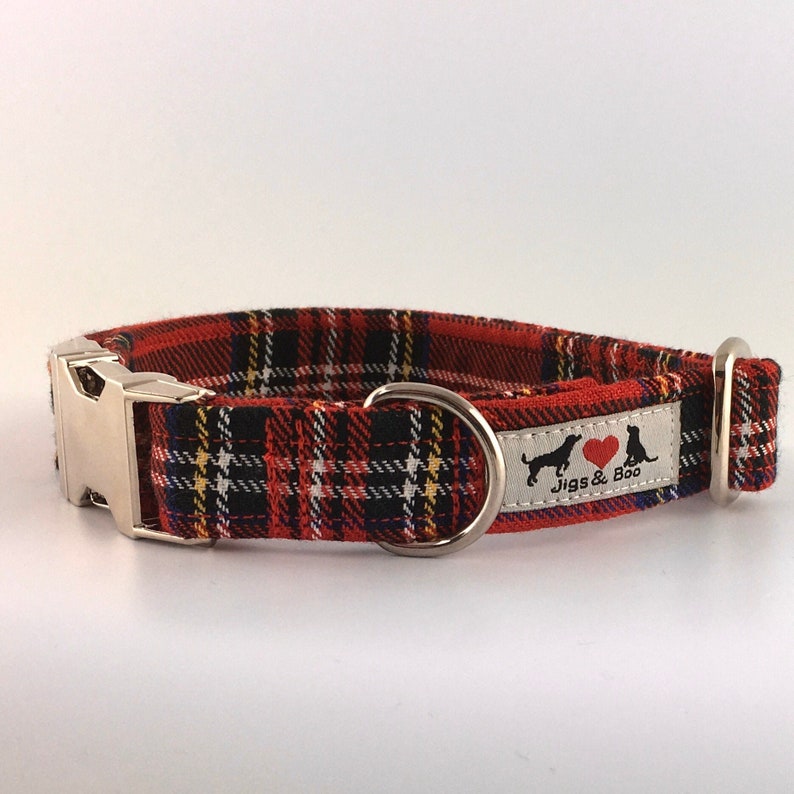 Stylish Royal Stewart Tartan Dog Collar With Choice of Buckle Etsy UK
