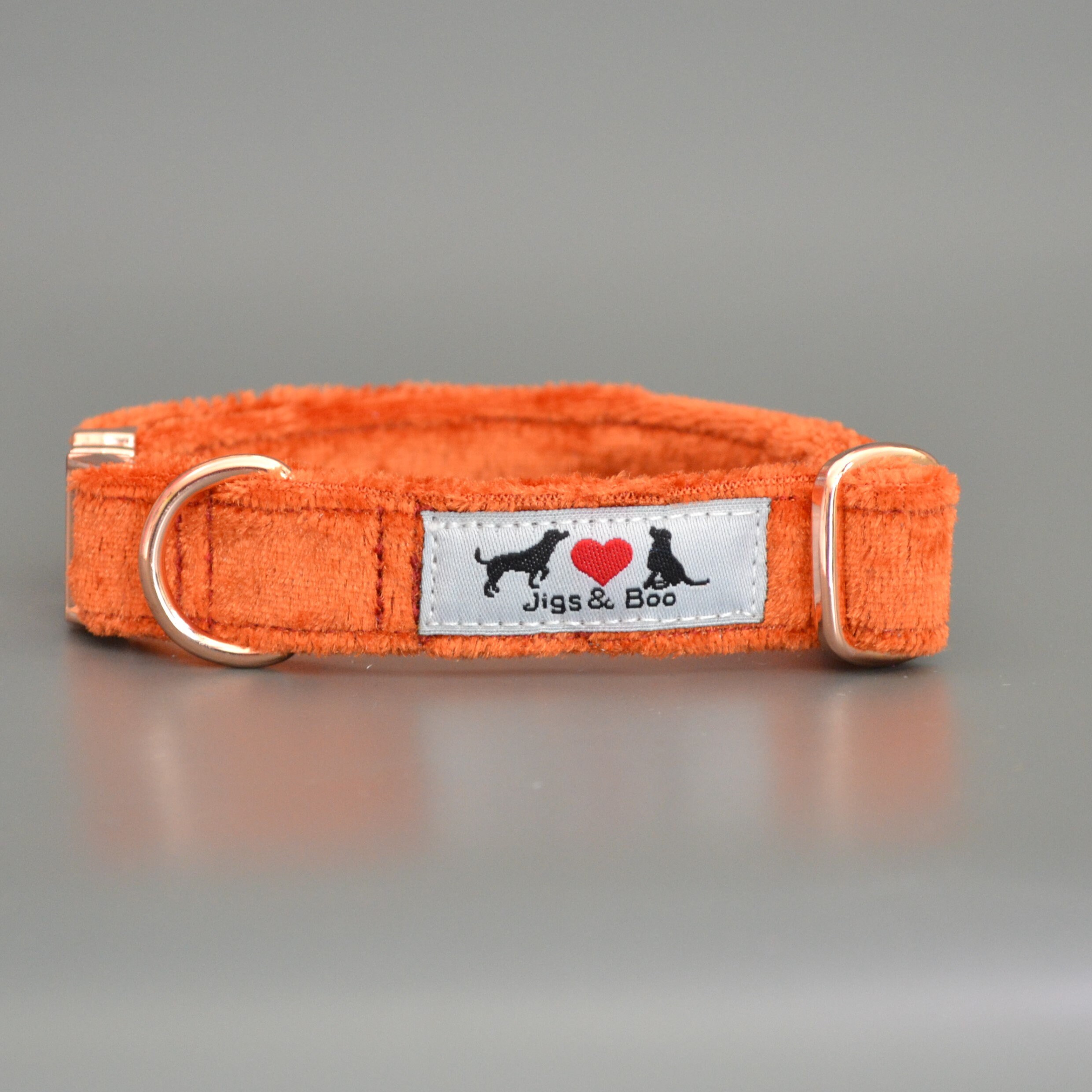 Luxury Burnt Orange Velvet Dog Collar With Choice of Buckle Etsy UK