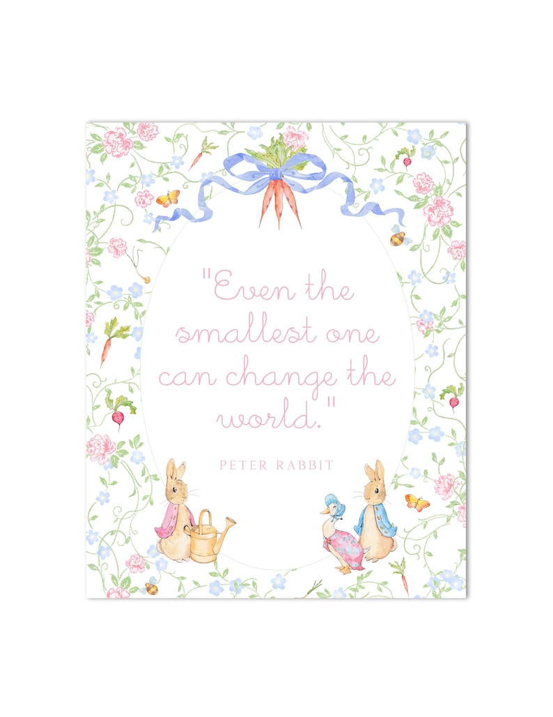 Watercolor Peter Rabbit Sign | 