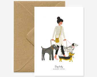 Carte Joyeux Anniversaire Chien Etsy
