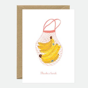 Thanks a bunch bananas - Thank you Greeting card