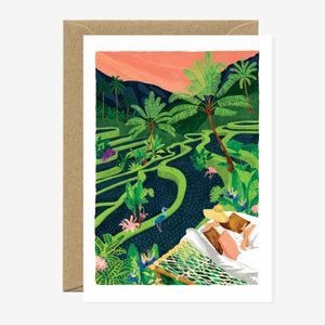 Bali with a view - Greeting card