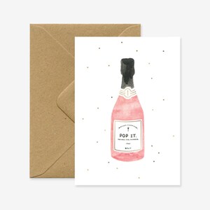 Champagne - Biglietto d'auguri di compleanno