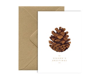 Pine Cone - Christmas Greeting card