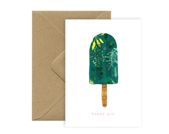 Happy you popsicle - Greeting card