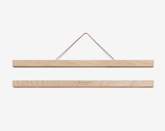 Magnetischer Posteraufhänger aus Holz
