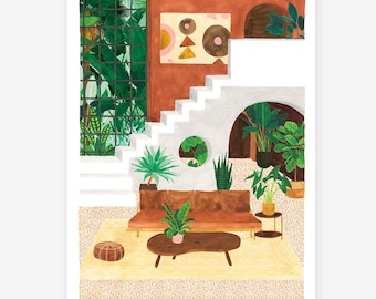 Vintage Living room - Poster