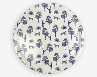 Blue Jungle - Round Tray