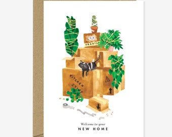 New home - Cat Greeting card