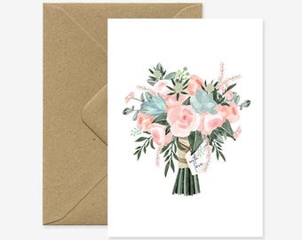 Bouquet with love - Greeting card