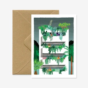 Beach Building - Greeting card